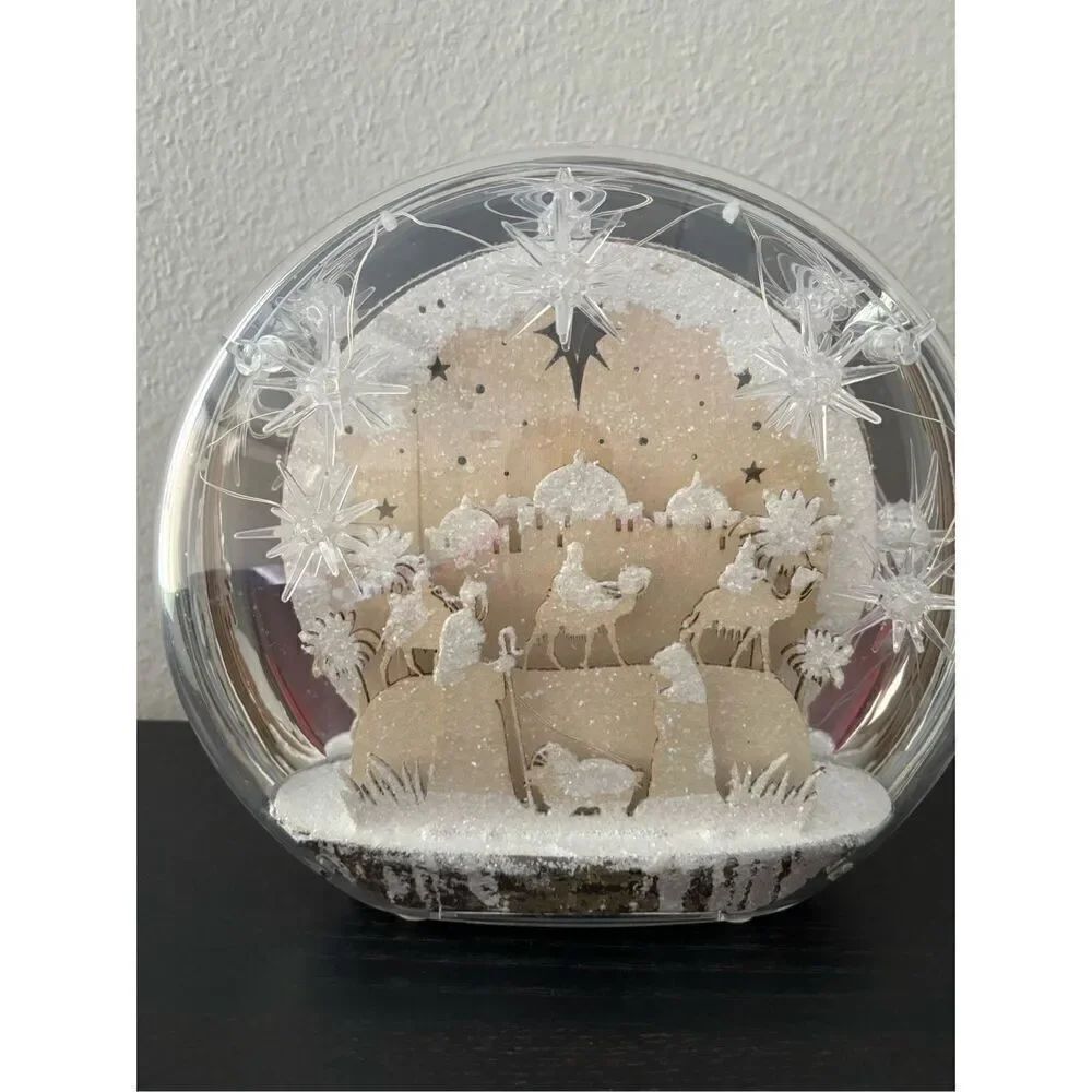 ❤️LED Nativity Disc Table Decor